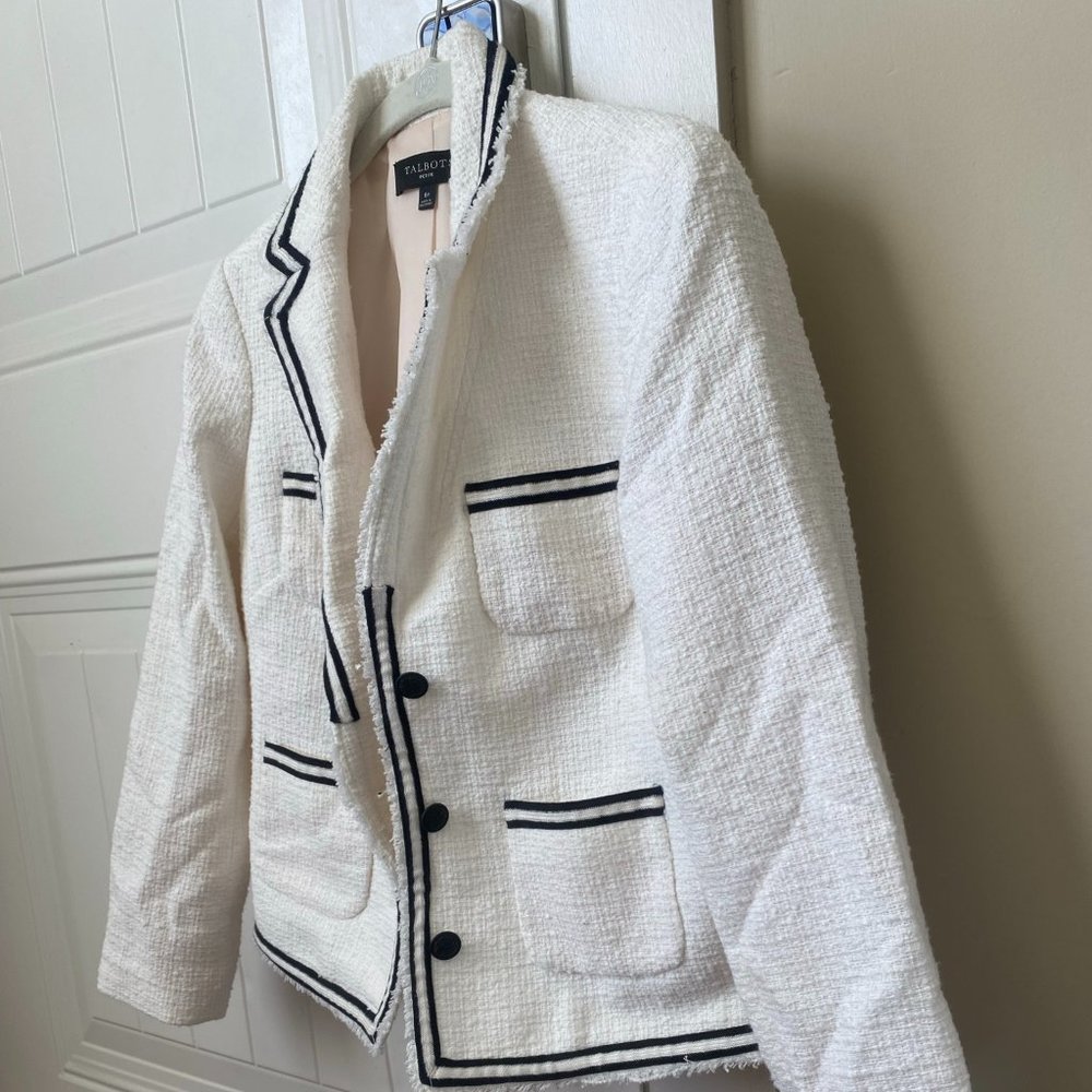 Vintage talbots White & Black Jacket